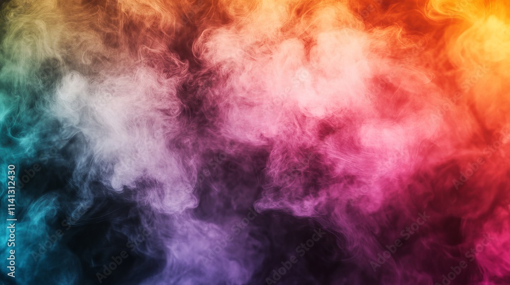Abstract multicolored swirling fume background with vibrant pink, purple, and blue hookah smoke design Abstract multicolored swirling fume background with vibrant pink, purple, and blue hookah smoke design