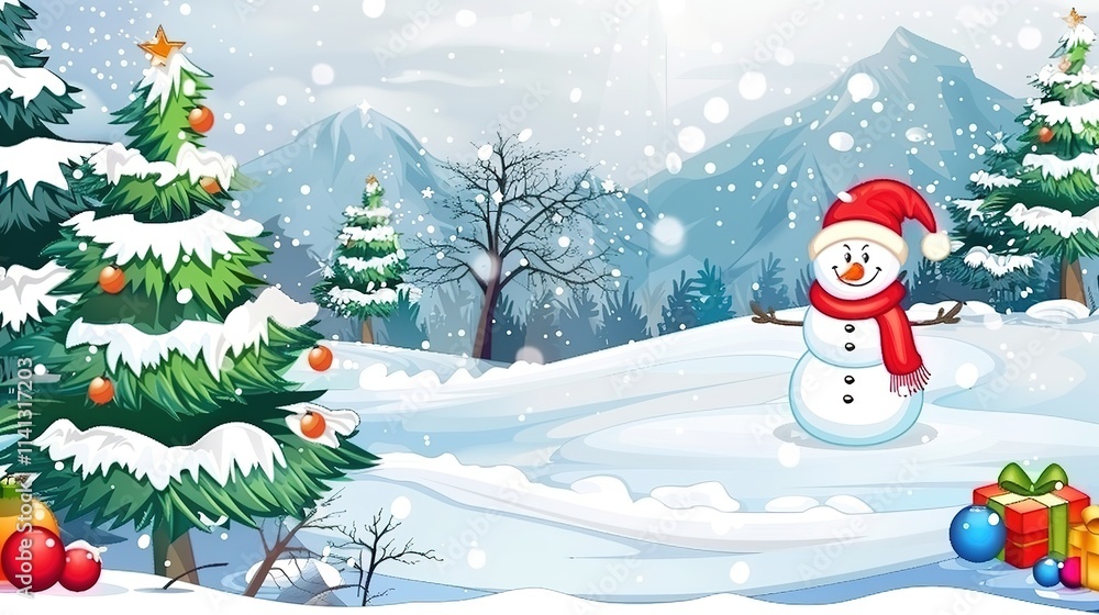 Cute merry design christmas frame background Cute merry design christmas frame background