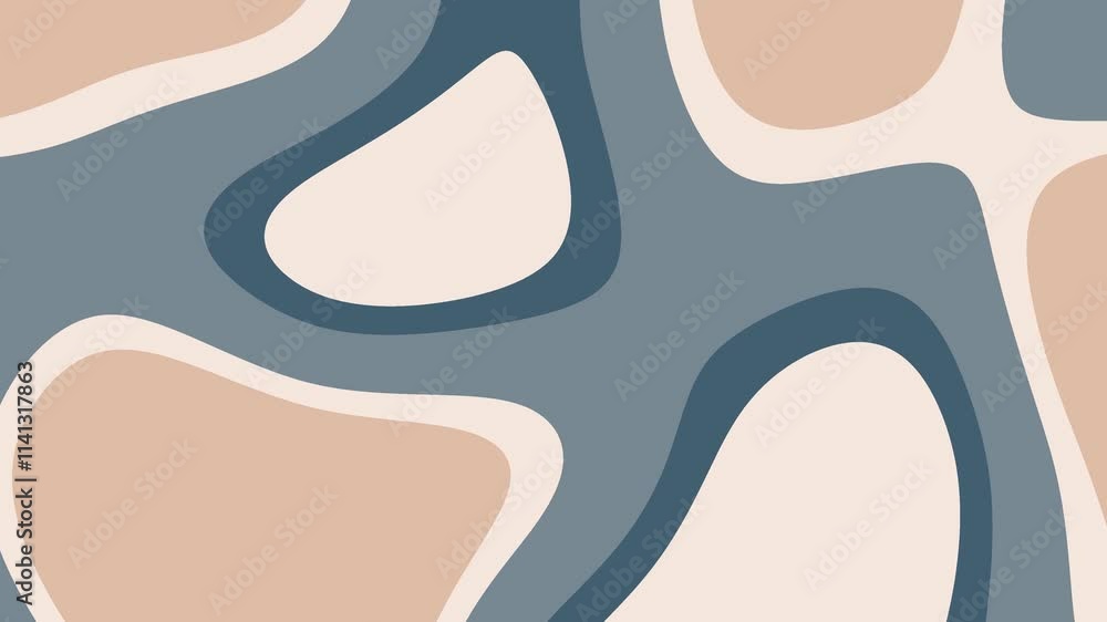 Abstract Background with Organic Shapes in Muted Blue and Beige Tones Abstract Background with Organic Shapes in Muted Blue and Beige Tones