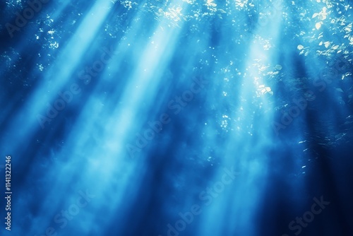 Wallpaper Mural Abstract blue and white blurred background with light rays and soft lighting, minimalist style, high-resolution photography, copy space for text. Torontodigital.ca