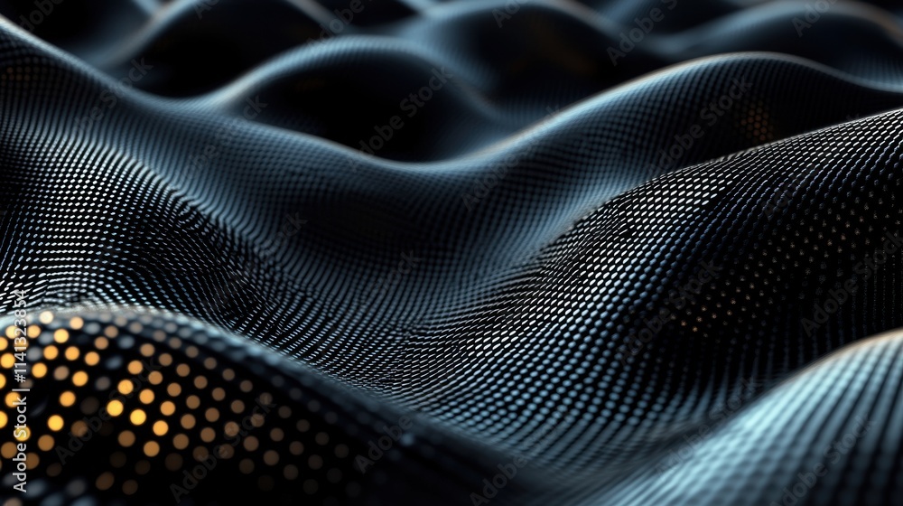 Abstract black and gold waves with a textured pattern, creating a captivating visual effect. Abstract black and gold waves with a textured pattern, creating a captivating visual effect.