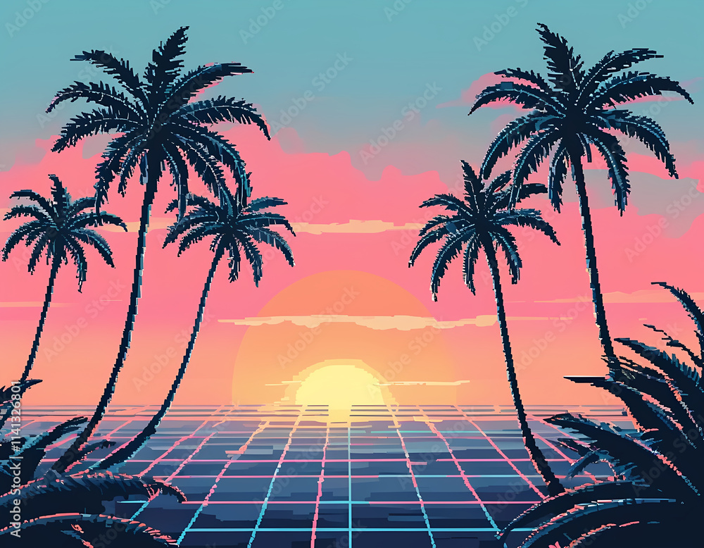 Naklejka premium Smiling Autumn Pumpkins and Apples with Fall Leaves