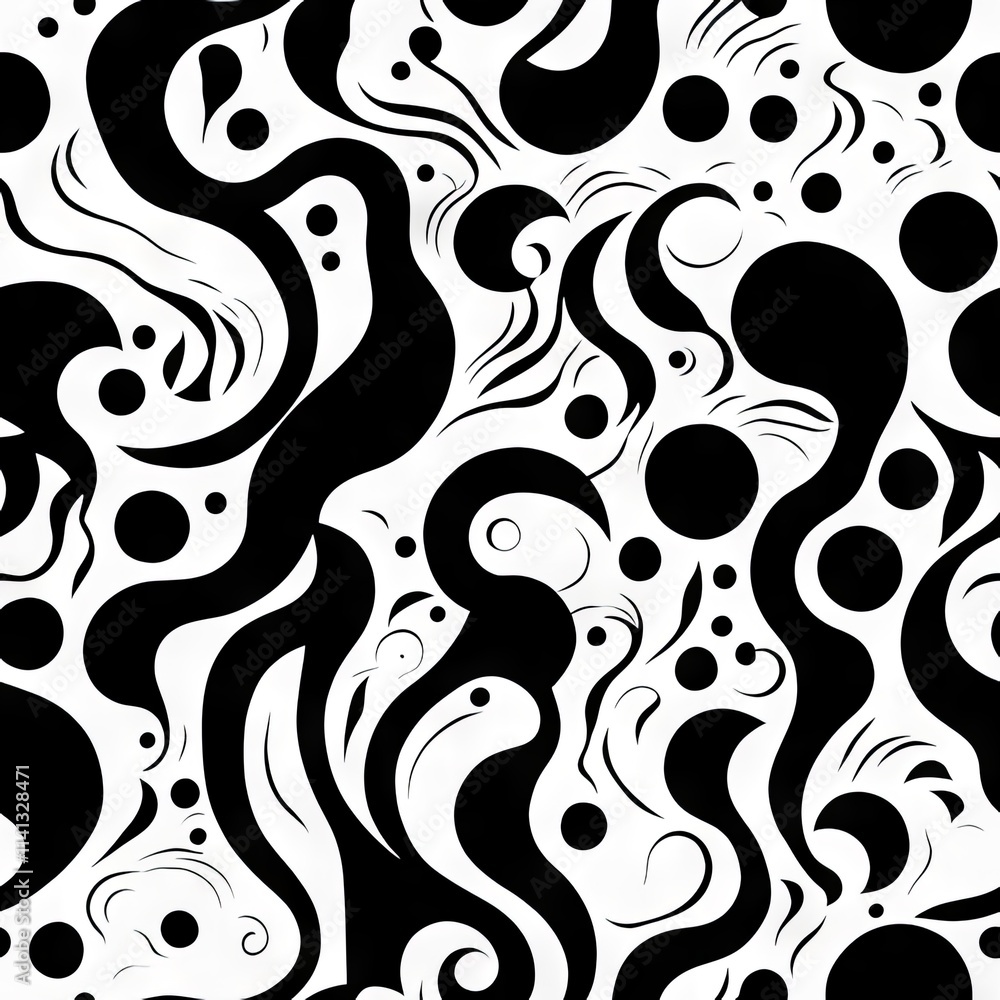 Fototapeta premium Colorful Abstract Seamless Geometric Pattern Background Texture Design Vector Print Wallpaper