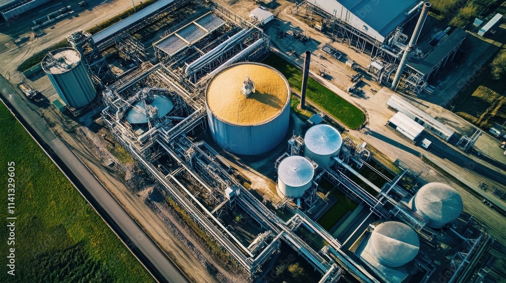 Detailed view of biomass power plant in Strijp T district. Detailed view of biomass power plant in Strijp T district.