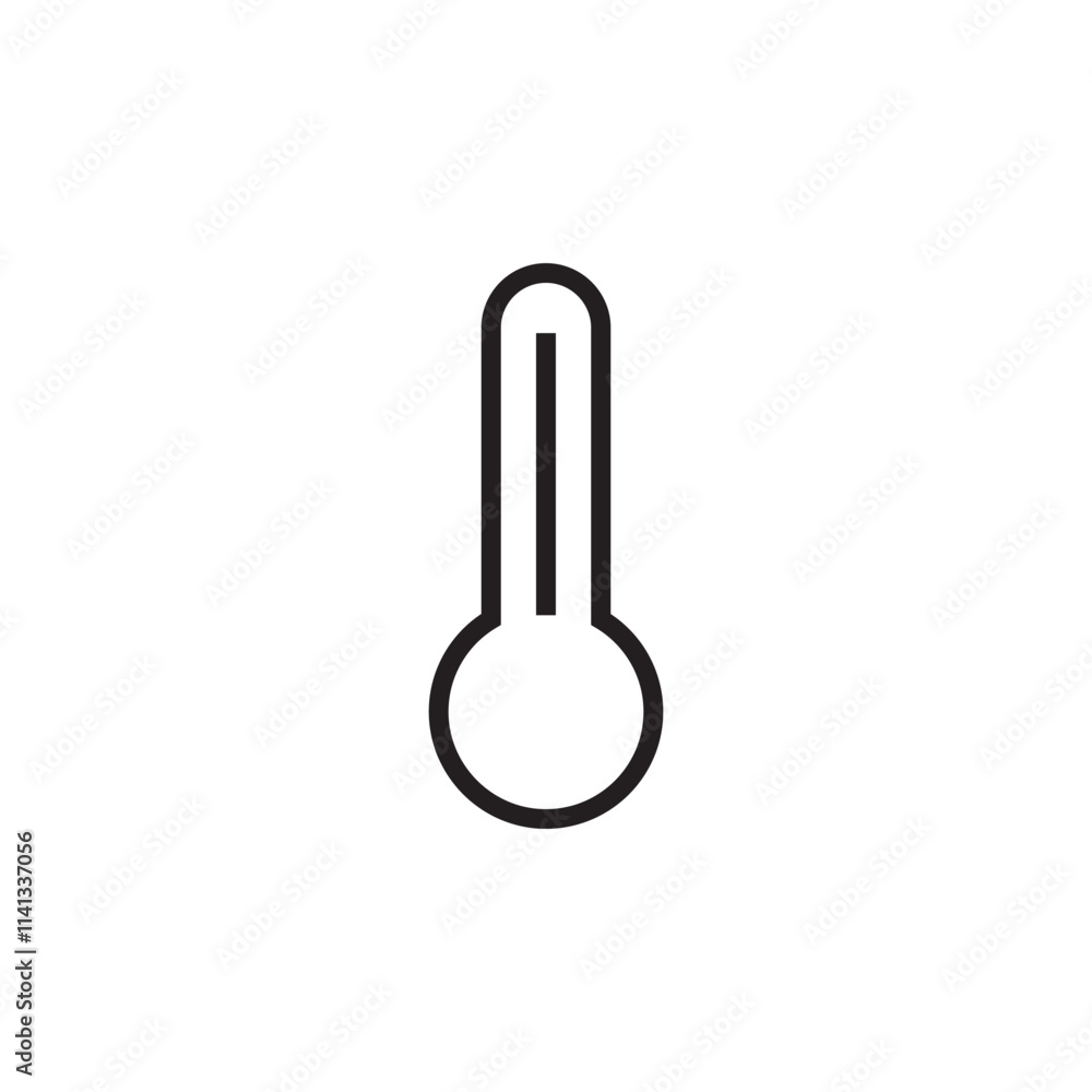 thermometer icon vector eps outline stroke editable thermometer icon vector eps outline stroke editable