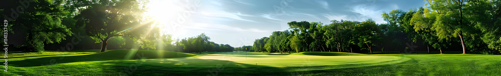Green Grass and Trees on Beautiful Golf Course
Green Grass and Trees on Beautiful Golf Course