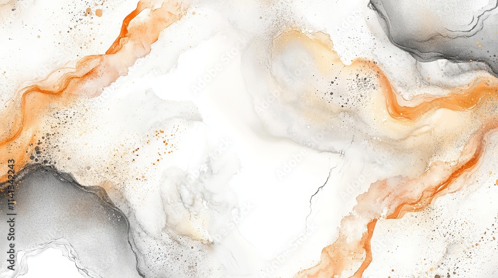Elegant marble stone texture with watercolor ink in white, brown, orange, yellow, and beige for wedding invitations, menus, and cover designs Elegant marble stone texture with watercolor ink in white, brown, orange, yellow, and beige for wedding invitations, menus, and cover designs