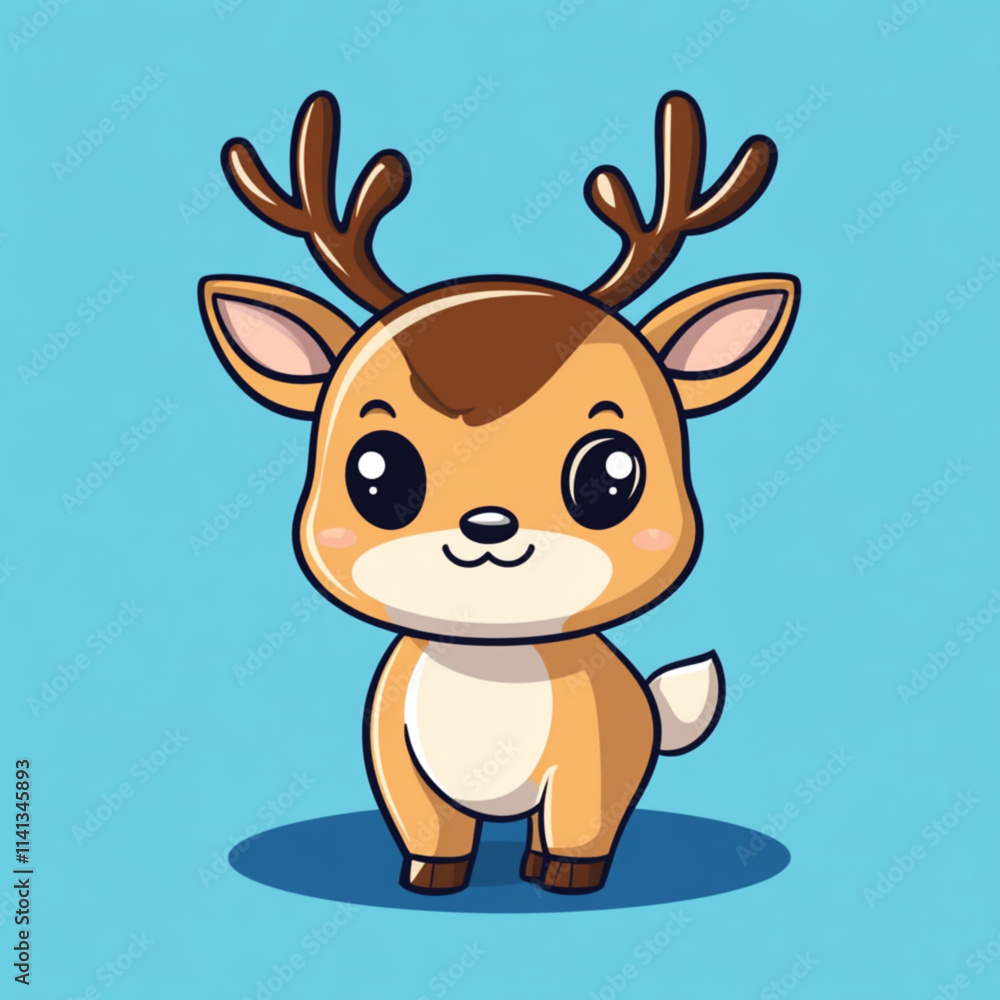 Fototapeta premium cartoon reindeer