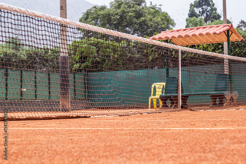 Tennis court at El Bosque - Lurigancho, Lima, Peru photo