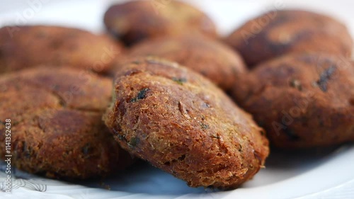 Wallpaper Mural Deliciously Crunchy Vegetable Cutlets Presented Beautifully on a White Plate Torontodigital.ca
