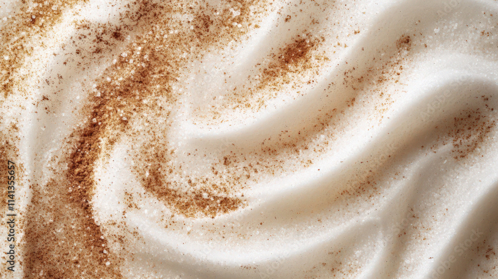 Creamy Whipped Topping with Cinnamon Sprinkle Creamy Whipped Topping with Cinnamon Sprinkle