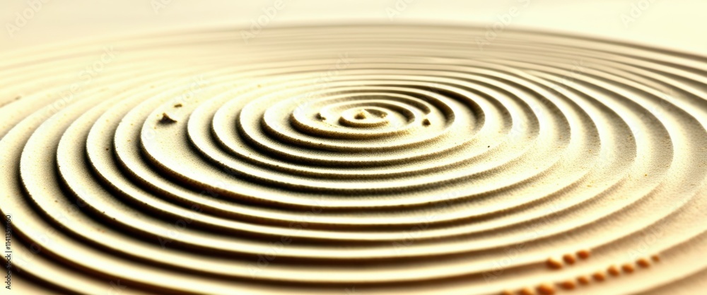 A close-up photograph of a circular ripple pattern on the surface of water, with concentric circles radiating outward from the center. The water is a light, creamy color, and the lighting is soft and A close-up photograph of a circular ripple pattern on the surface of water, with concentric circles radiating outward from the center. The water is a light, creamy color, and the lighting is soft and