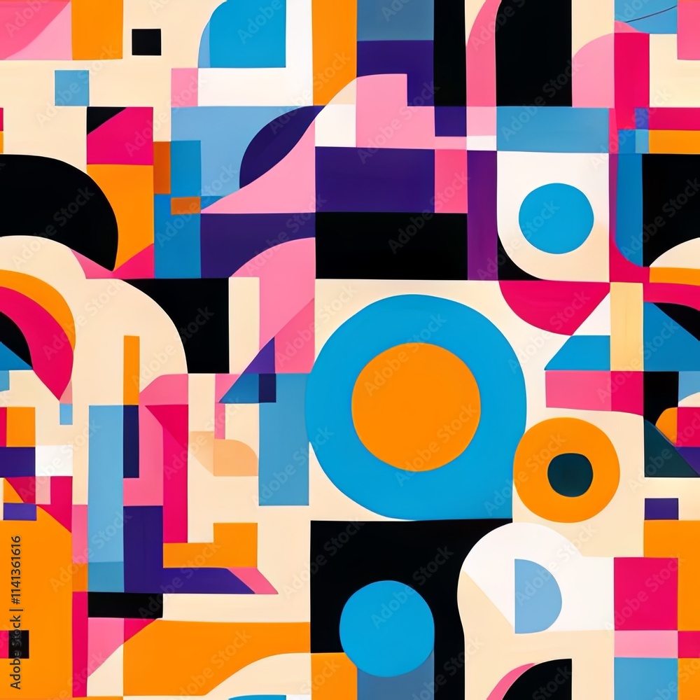 Colorful Abstract Seamless Geometric Pattern Background Texture Design Vector Print Wallpaper
Colorful Abstract Seamless Geometric Pattern Background Texture Design Vector Print Wallpaper