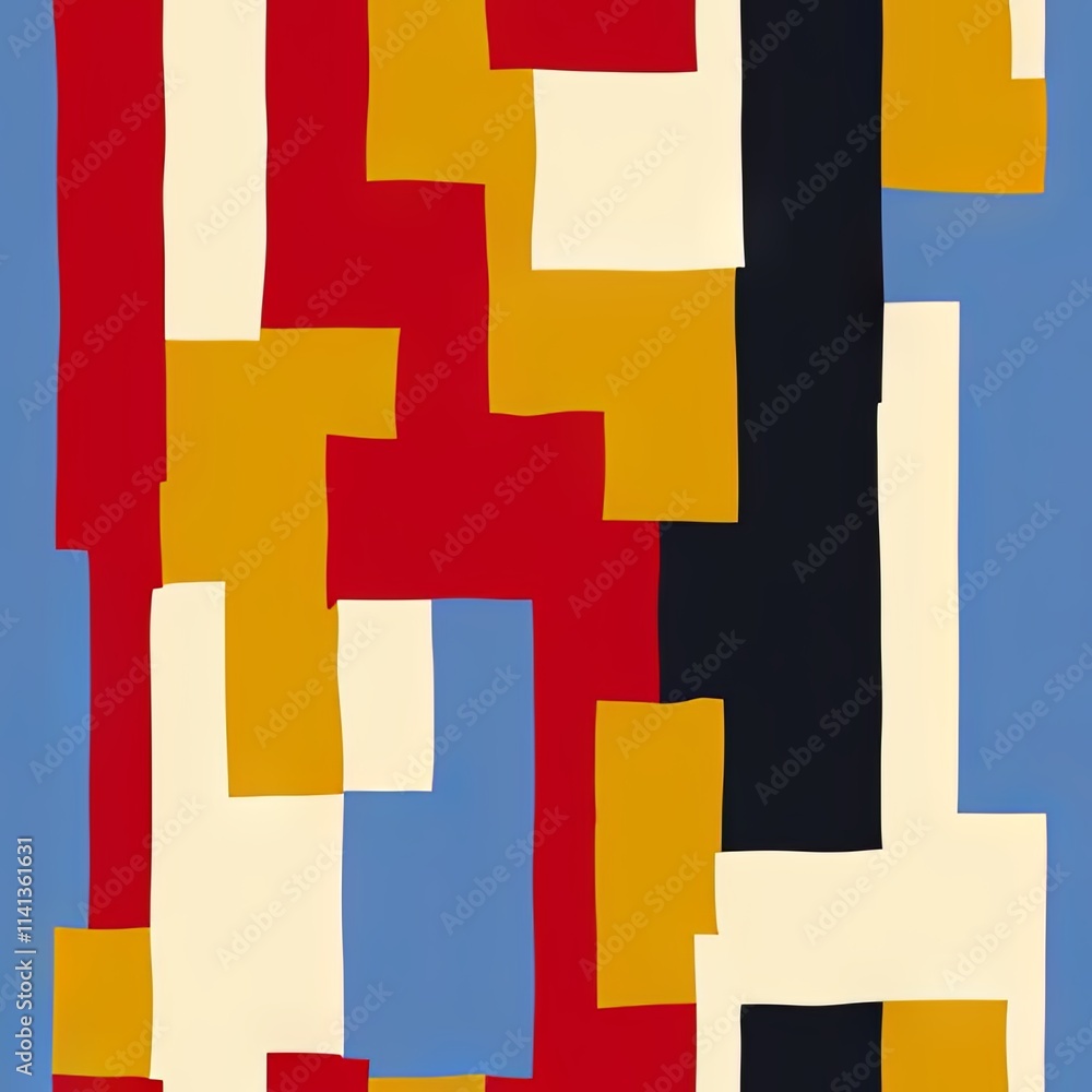 Obraz premium Colorful Abstract Seamless Geometric Pattern Background Texture Design Vector Print Wallpaper