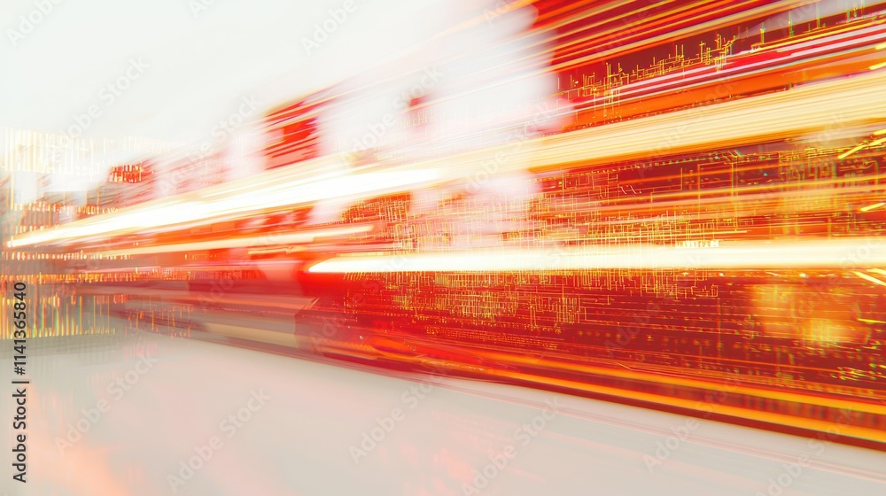 Abstract Cityscape: Blurry Lights and Motion Abstract Cityscape: Blurry Lights and Motion