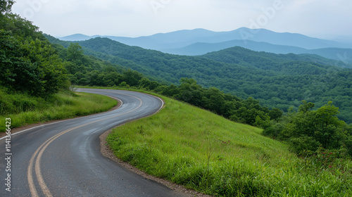 Winding Road Through Mounta...