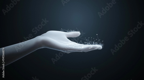 Digital Rain: A 3D render o...