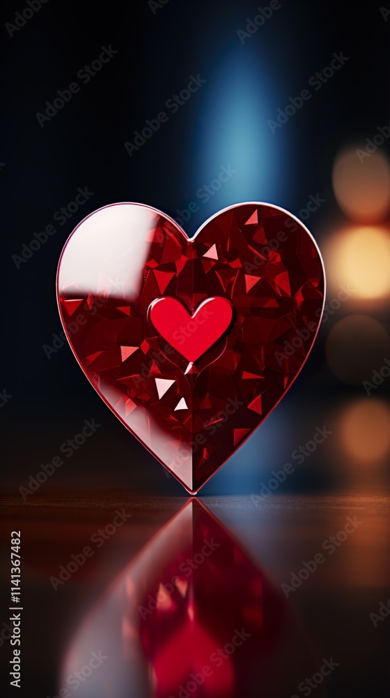 Valentines Card , Heart shape Valentines Card , Heart shape