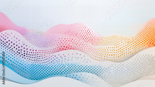 Wallpaper Mural Abstract Flow: A mesmerizing digital art piece depicting a vibrant symphony of colors flowing in a mesmerizing pattern, with a subtle gradient background, perfect for modern design projects.  Torontodigital.ca