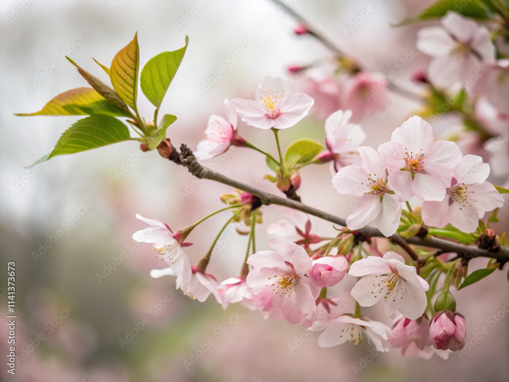 Obraz premium cherry blossom. spring, tree, blossom, flower, cherry, pink, branch, nature, bloom, flowers, apple, sakura, blooming, garden, plant, beauty, season, closeup, white, petal, cherry blossom, japan, flora