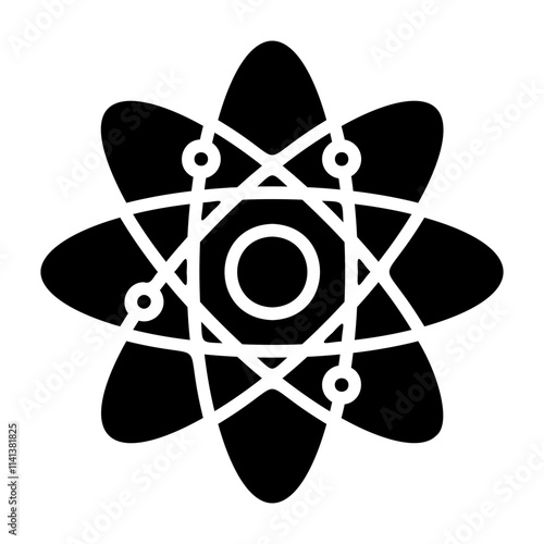 atomic structure Solid icon