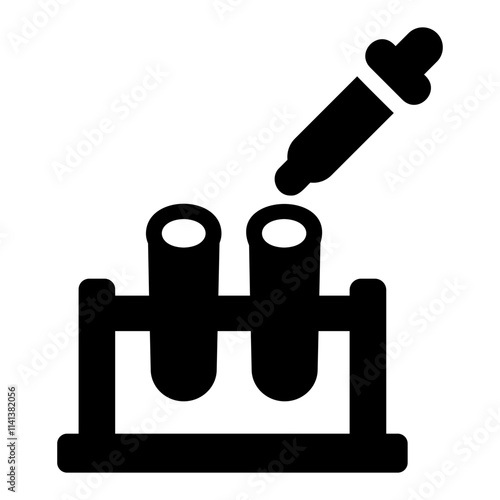 test tube Solid icon