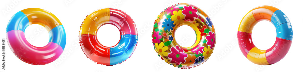 Collection of Colorful Pool Floats in Various Designs for Summer Fun Activities Collection of Colorful Pool Floats in Various Designs for Summer Fun Activities