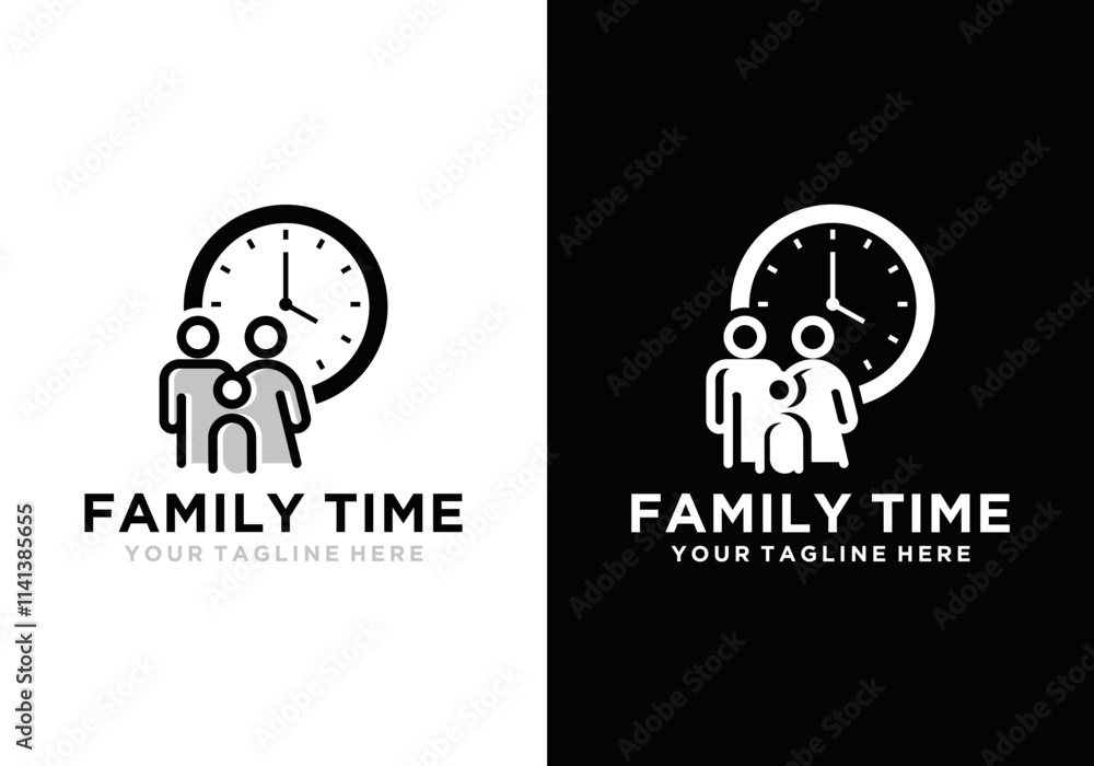 family time design template, family time logo family time design template, family time logo