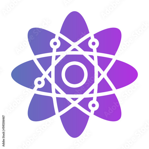 atomic structure Gradient icon