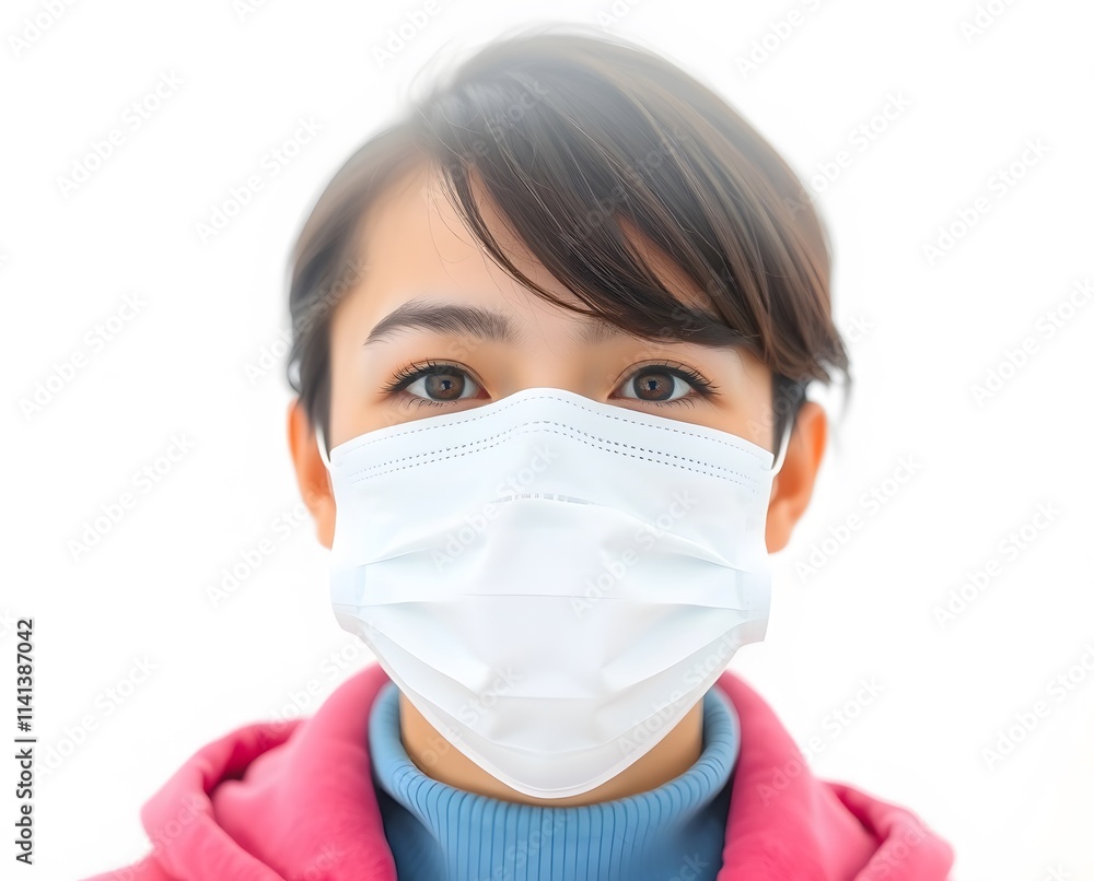 Woman Wearing Face Mask Woman Wearing Face Mask