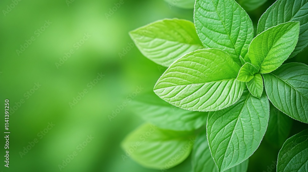 Lush green mint leaves with a soft, blurred background, creating a fresh, natural aesthetic. Lush green mint leaves with a soft, blurred background, creating a fresh, natural aesthetic.