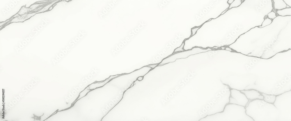 A photograph of a white marble surface with black veins, close-up view, high quality, no watermark, jpeg artifacts, no people