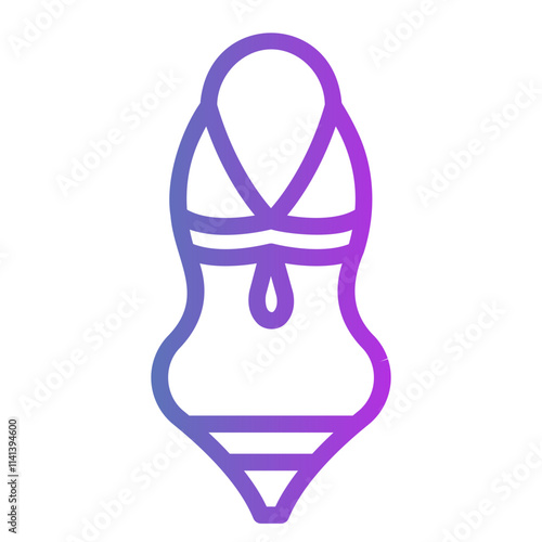 swimming suit Gradient icon