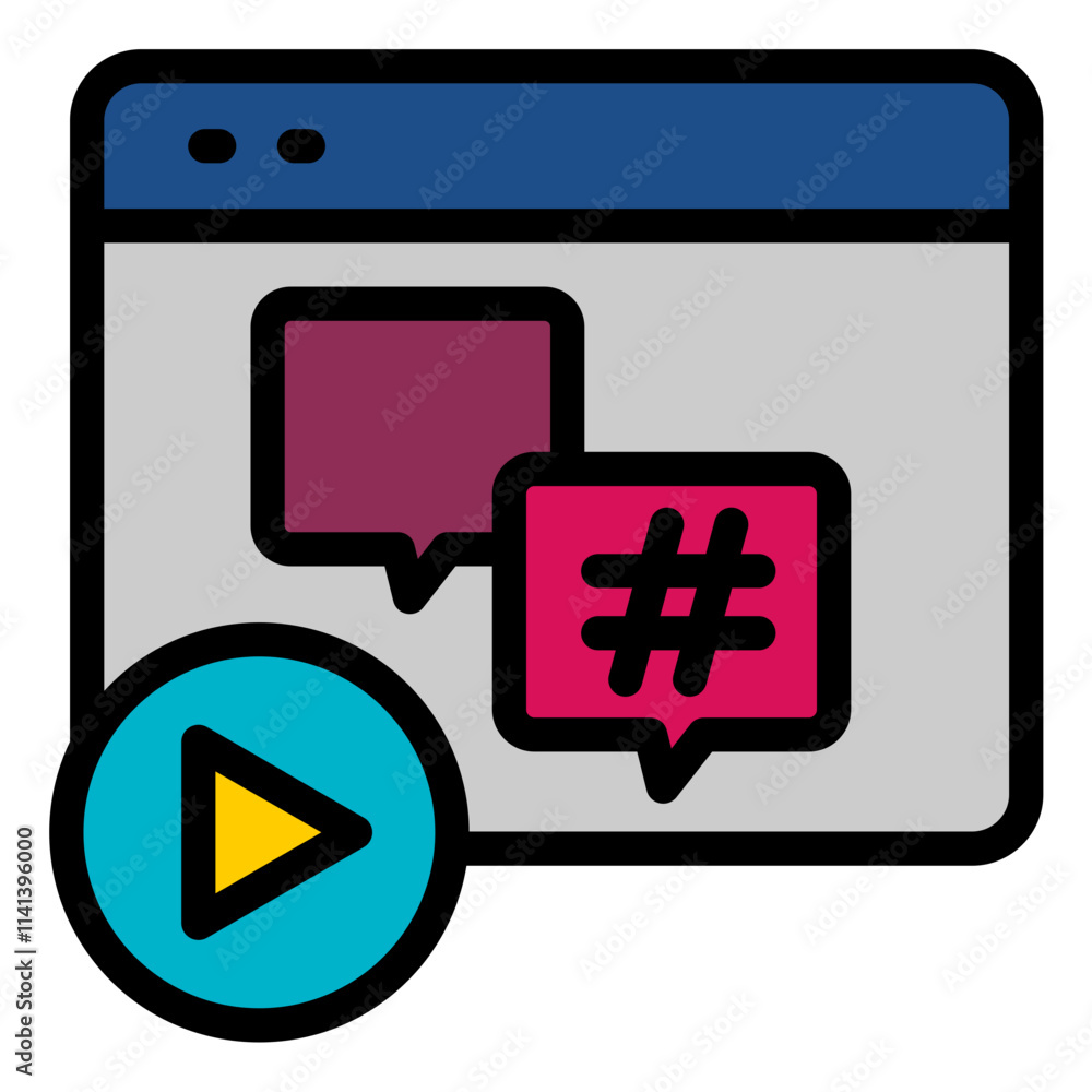 Obraz premium Social Icon