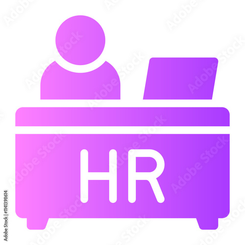 human resources gradient icon