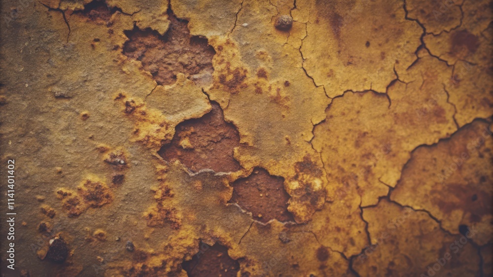 Close-up of Rusted Metal Surface with Cracks and Flakes Close-up of Rusted Metal Surface with Cracks and Flakes