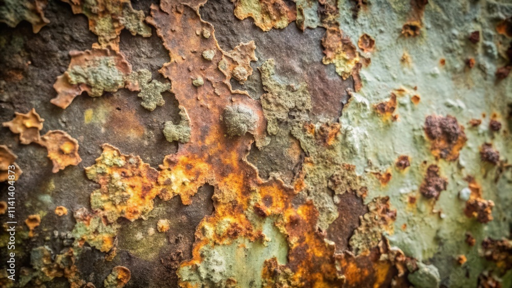 Fototapeta premium A Detailed Close-up of Rust and Corrosion on a Metal Surface