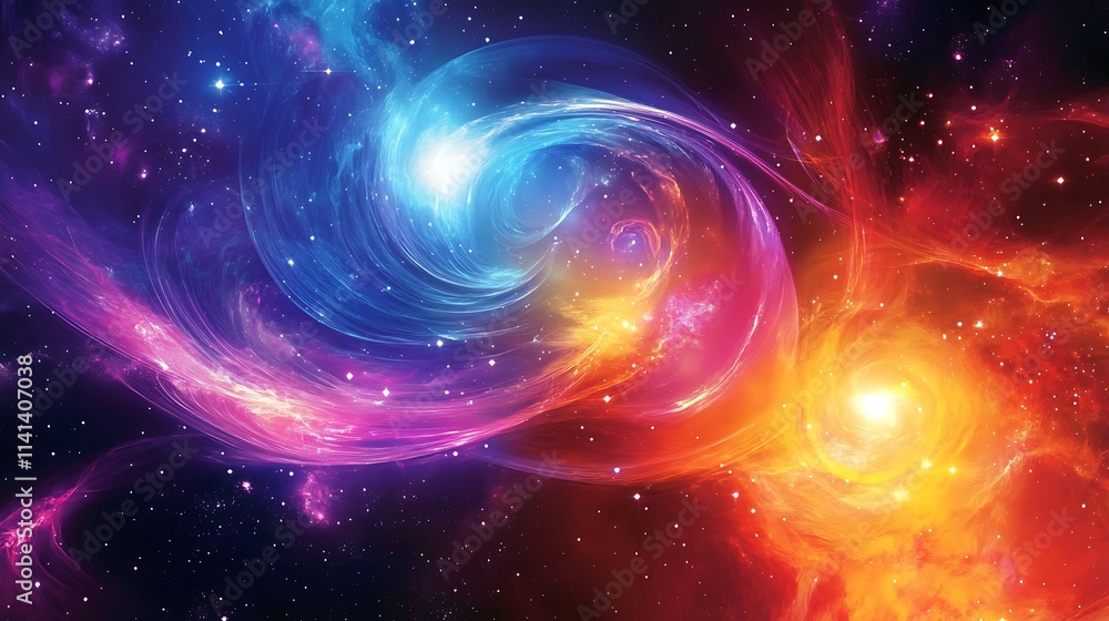 Celestial Nebula Swirling Cosmic Colors Dance Celestial Nebula Swirling Cosmic Colors Dance