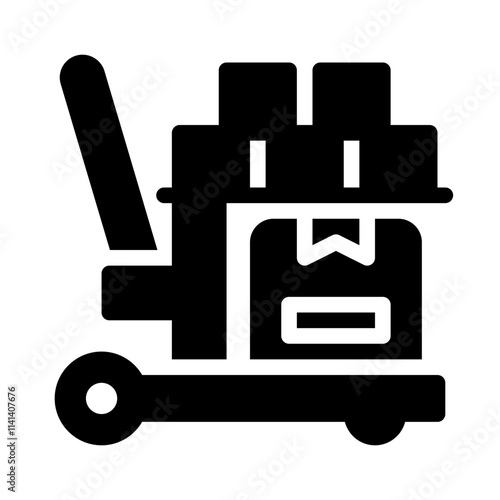 Icon Trolley With Style Glyph