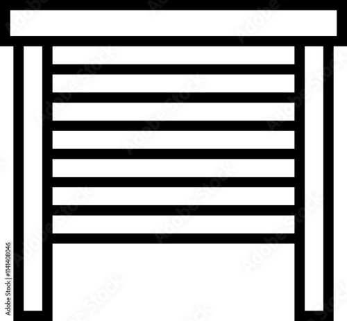 Vector glyph icons of window blinds, Jalousie graphic symbols Premium Quality Design of architecture Elements, for Web Page, Mobile App, UI, UX Design, isolated on transparent background,