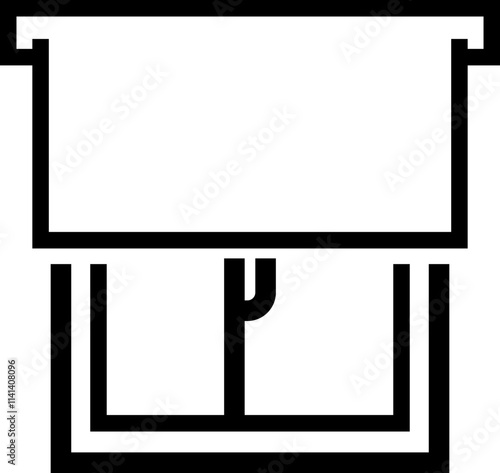 Vector glyph icons of window blinds, Jalousie graphic symbols Premium Quality Design of architecture Elements, for Web Page, Mobile App, UI, UX Design, isolated on transparent background,