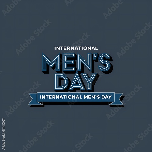 International Mens Day Celebratory Graphic Design photo