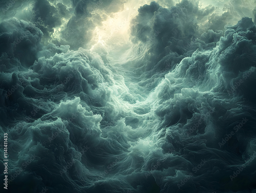 Cloudscape: Abstract Teal, Swirling, Dreamlike, Ethereal, Celestial, Serene, Peaceful, Moody, Mysterious, Fantasy Cloudscape Art Cloudscape: Abstract Teal, Swirling, Dreamlike, Ethereal, Celestial, Serene, Peaceful, Moody, Mysterious, Fantasy Cloudscape Art