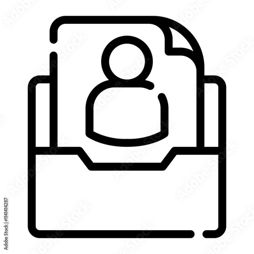 folder line icon