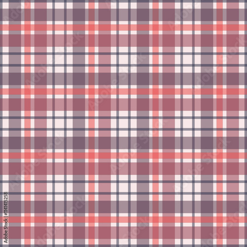 Plaid pattern vector Check fabric texture Seamless textile design for clothes paper 