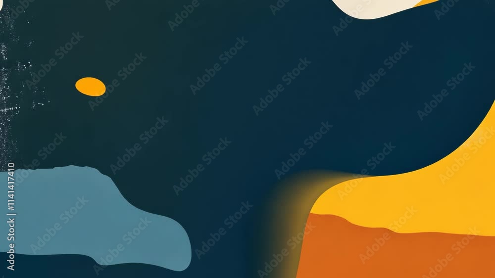 Abstract composition featuring bold colors and fluid shapes in contemporary design style Abstract composition featuring bold colors and fluid shapes in contemporary design style