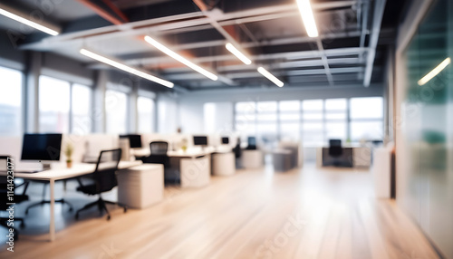 Wallpaper Mural Photo blur background of modern office interior design contemporary workspace for creative business Torontodigital.ca