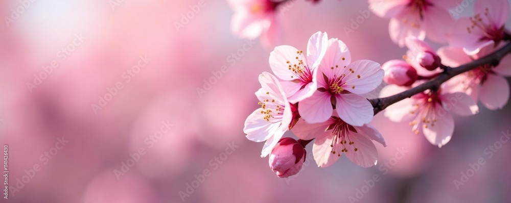 Soft pink petals unfurl on branches, delicate blooms sway in gentle spring breeze, spring flowers, blossoming trees, pink cherry blossoms Soft pink petals unfurl on branches, delicate blooms sway in gentle spring breeze, spring flowers, blossoming trees, pink cherry blossoms