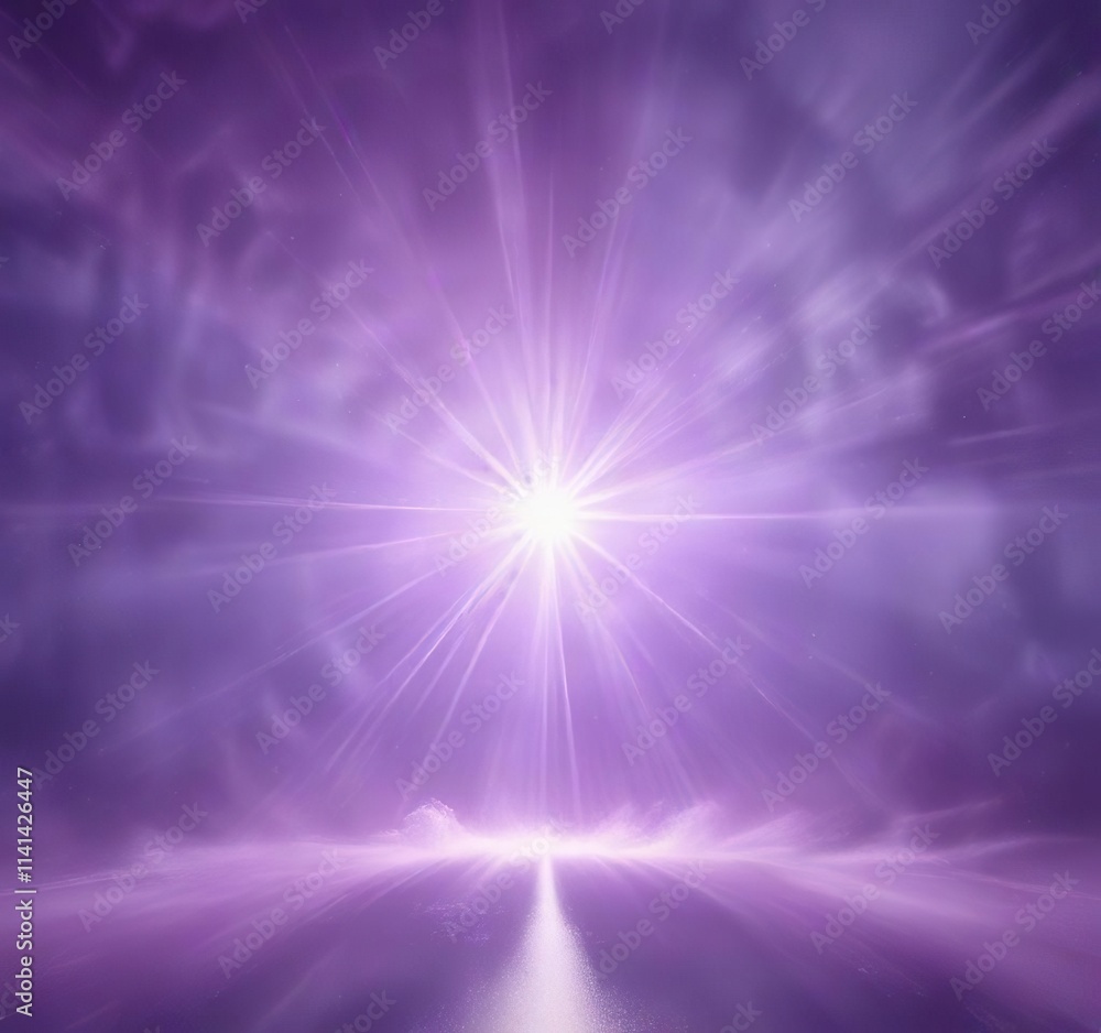 Soft purple mist background with a central ray of light, soft focus, abstract lavender, subtle radiance Soft purple mist background with a central ray of light, soft focus, abstract lavender, subtle radiance