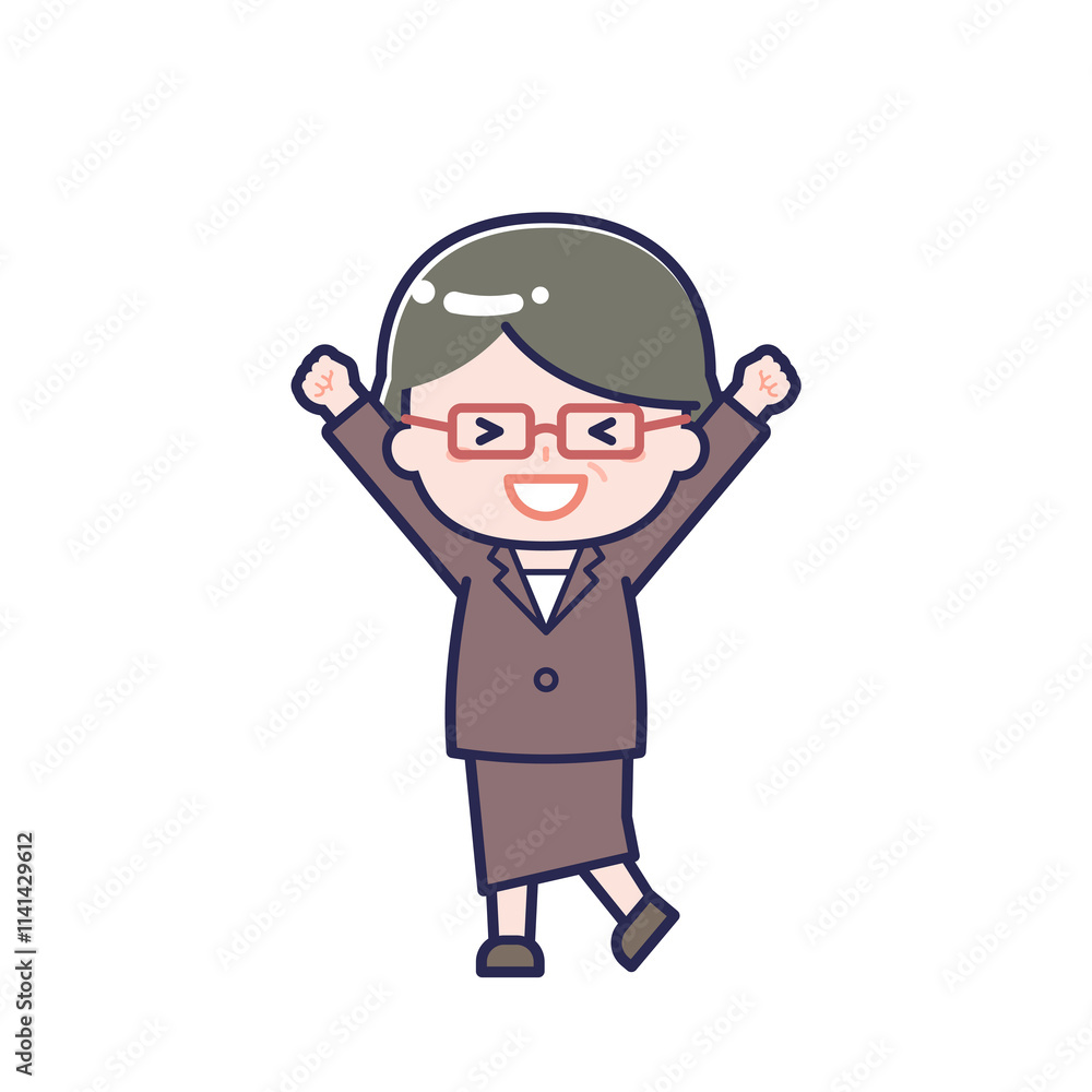 スーツ中年／女性 03